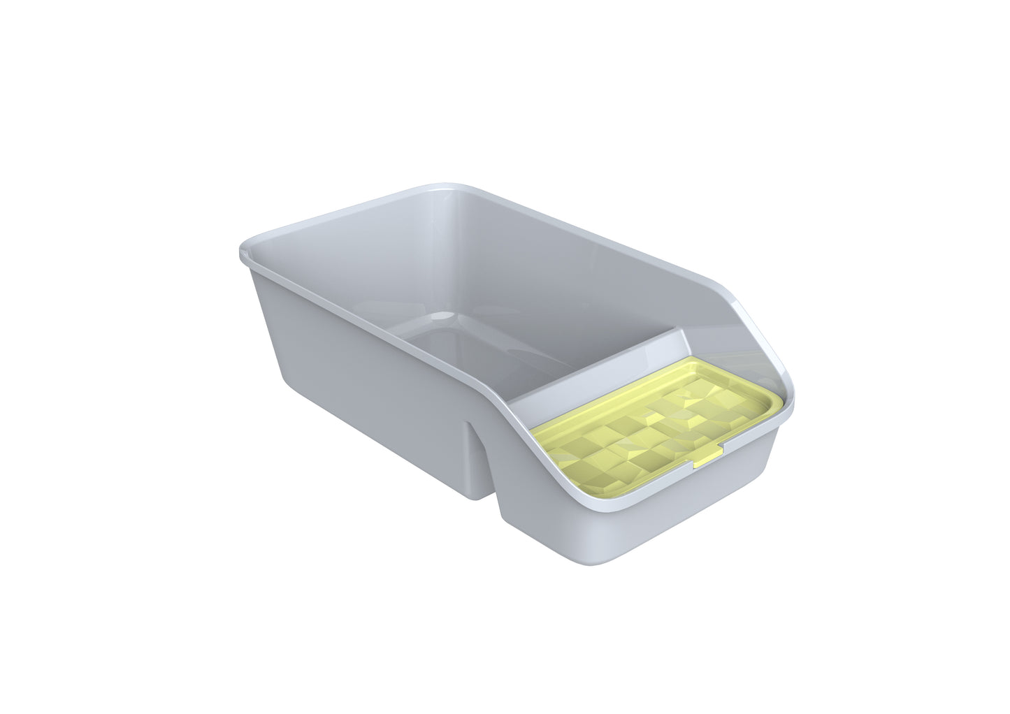 Pawsitiv Emma Classic Litter Tray with Storage - MSP B07 - Grey - Medium (6975945341737)