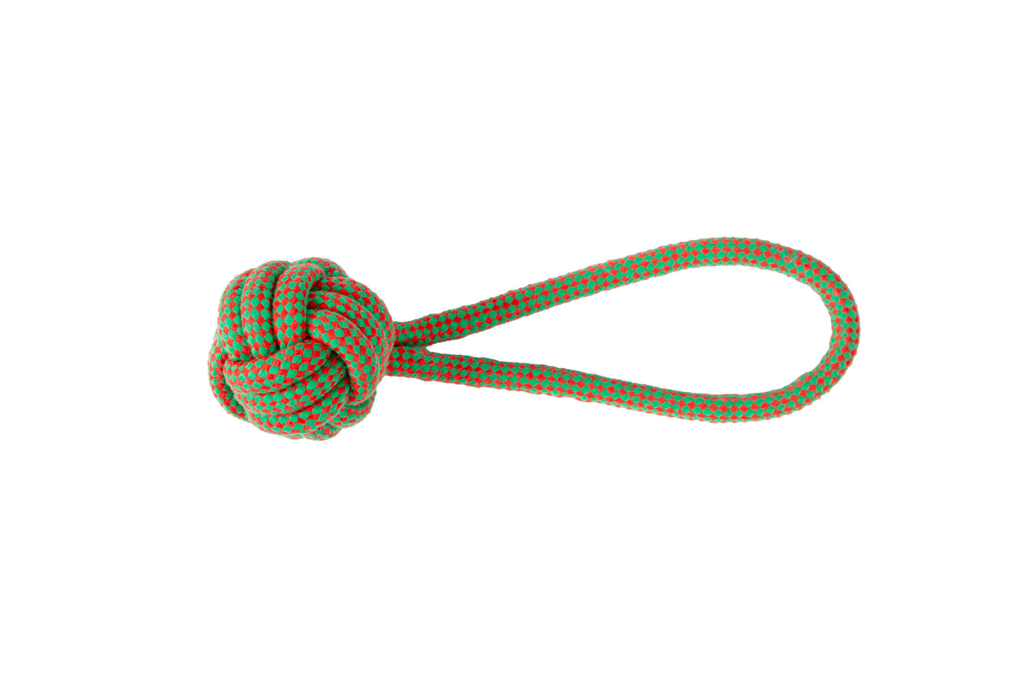 Durable Rope Ball Dog Toy - One Handle - Christmas Collection (8429083040345)