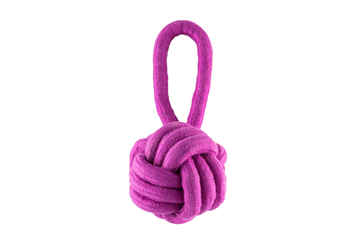 Strong and Durable Knot Ball Dog Toy with Handle (8429083031978)