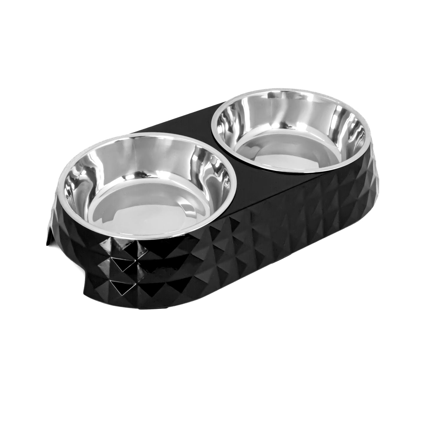Diamond Dinner Set Bowls - Medium - Black