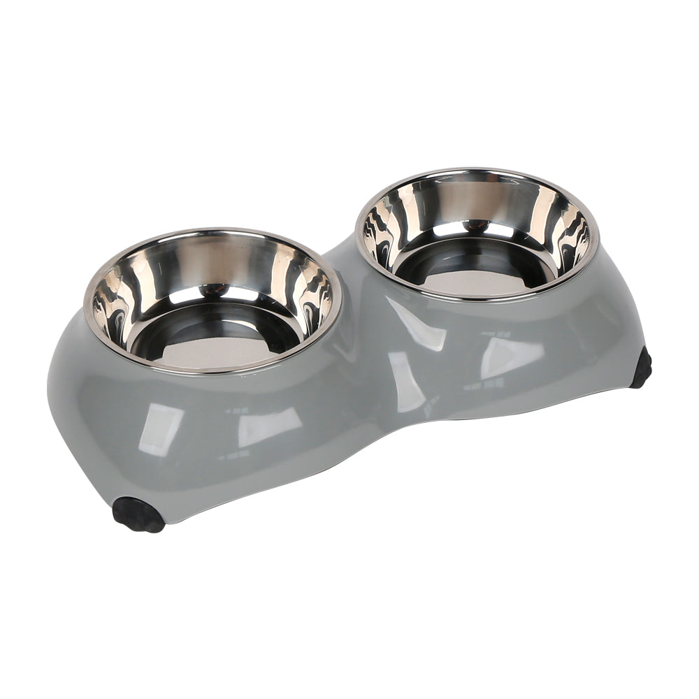 4 Paw Dinner Set Bowls - Small - Grey