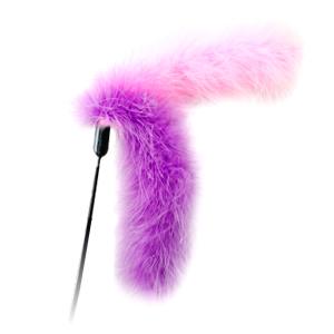SALE: Interactive Cat Teaser Wand Toy - Fluffy Purple Tail - Small (4714785635178)