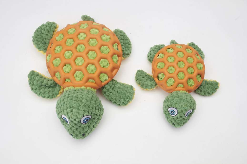 Turtle with Rubber Net and Squeaky - Large (89)