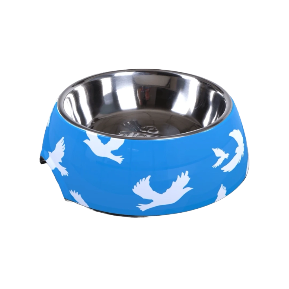 SALE: Round Classic Design Bowl - White Bird