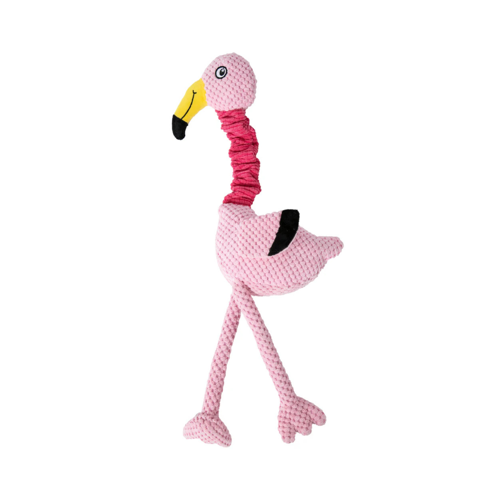 Flamingo Plush Dog Toy (8429083041120)