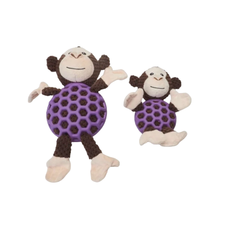 Monkey with Rubber Net and Squeaky - Black - Medium (139) (6970002258515)