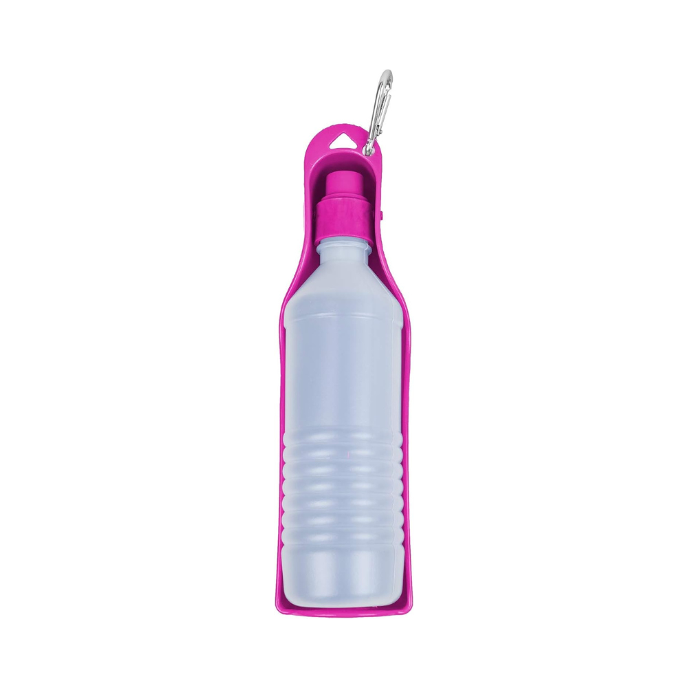 Portable Pet Water Bottle with Built-In Drinking Bowl