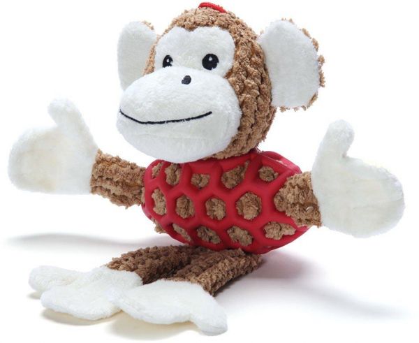 Monkey with Rubber Net and Squeaky - Large (35)