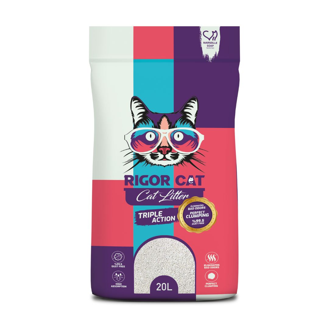 SALE: Rigor Cat Natural White Bentonite Clumping Litter - Marseille Soap - 20L (8681900005917)
