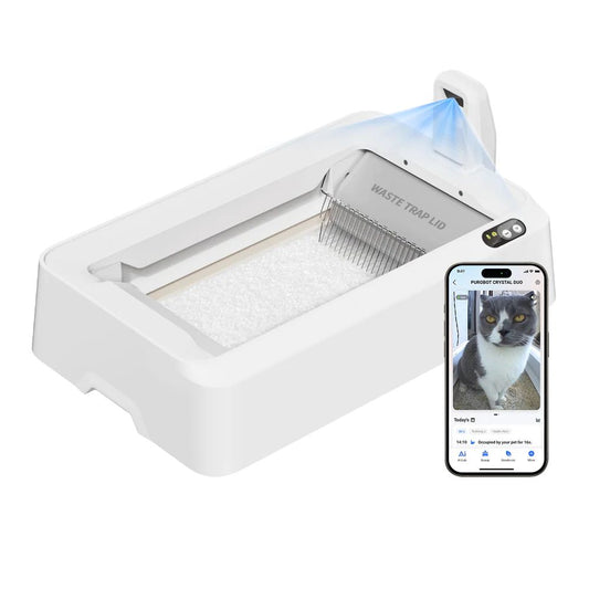 Launch SALE: Petkit Purobot Crystal Duo - Automatic Cat Litter Box with Ai Camera (for limited time only)