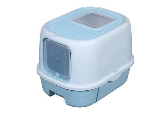 SALE: Pawsitiv Emma Litter Box with Removable Tray  - 2 Door - MSP 106T - Blue (6975945341980)