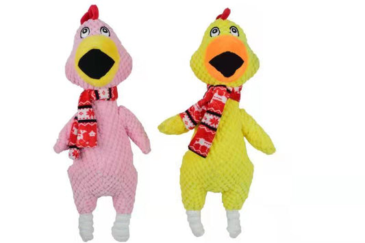 Chicken Plush Dog Toy - Christmas Collection (8429083040161)