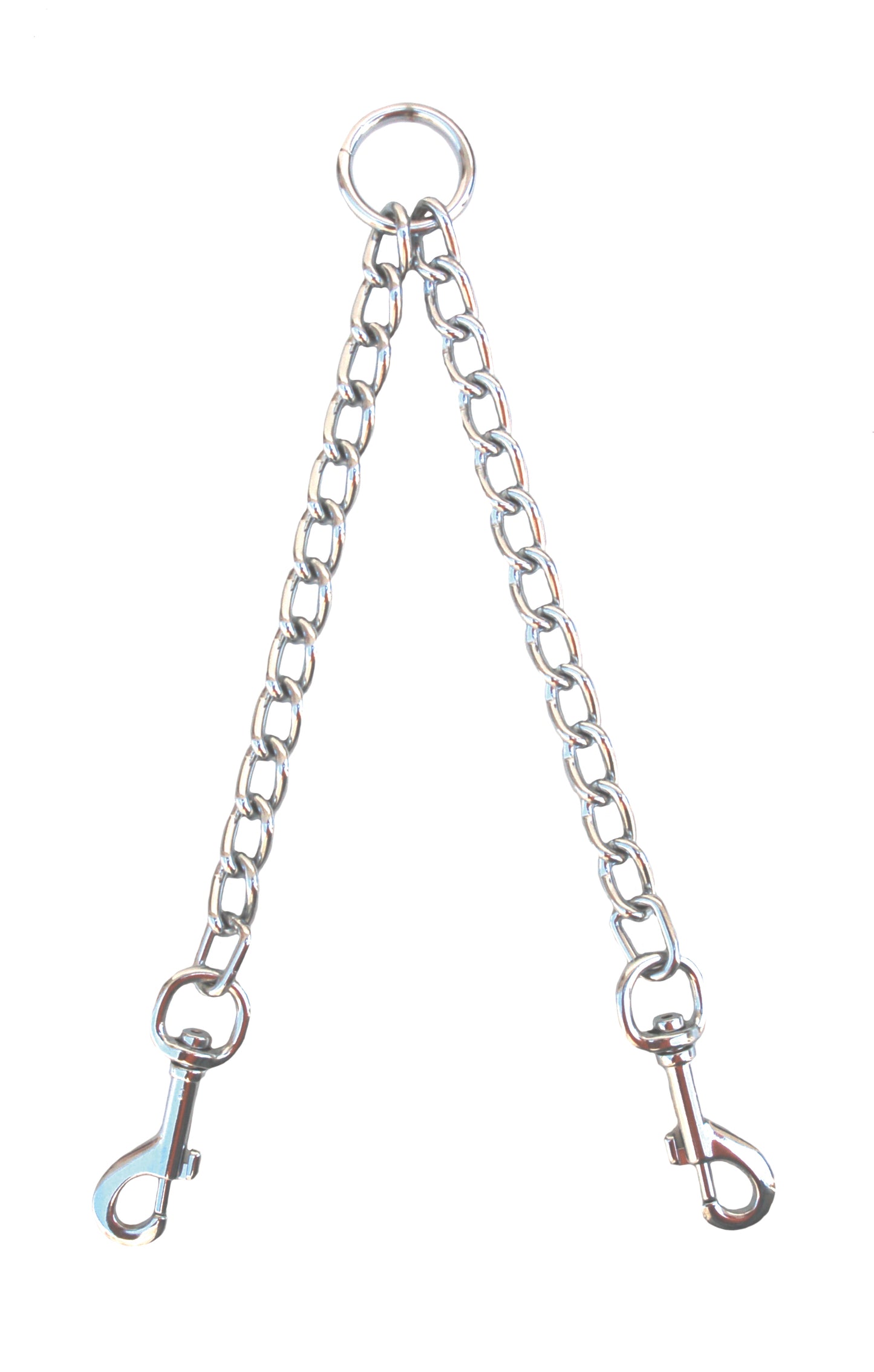 Duo Metal Chain Leash for Walking 2 Dogs