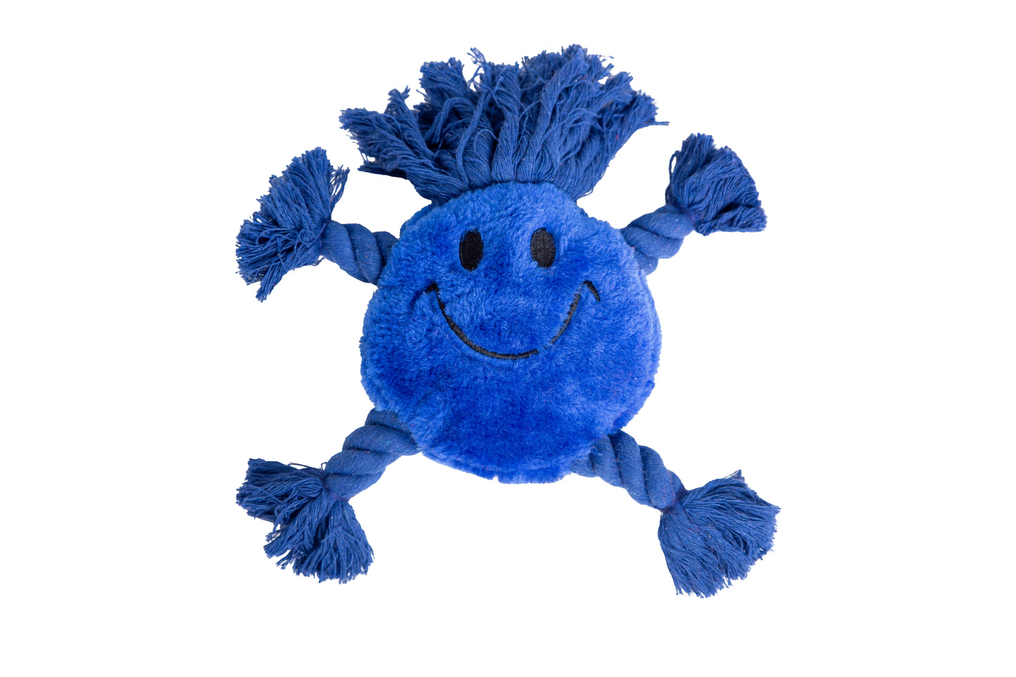 Happy Emoji Durable Plush Toys for Dogs - Blue (8429083040208)
