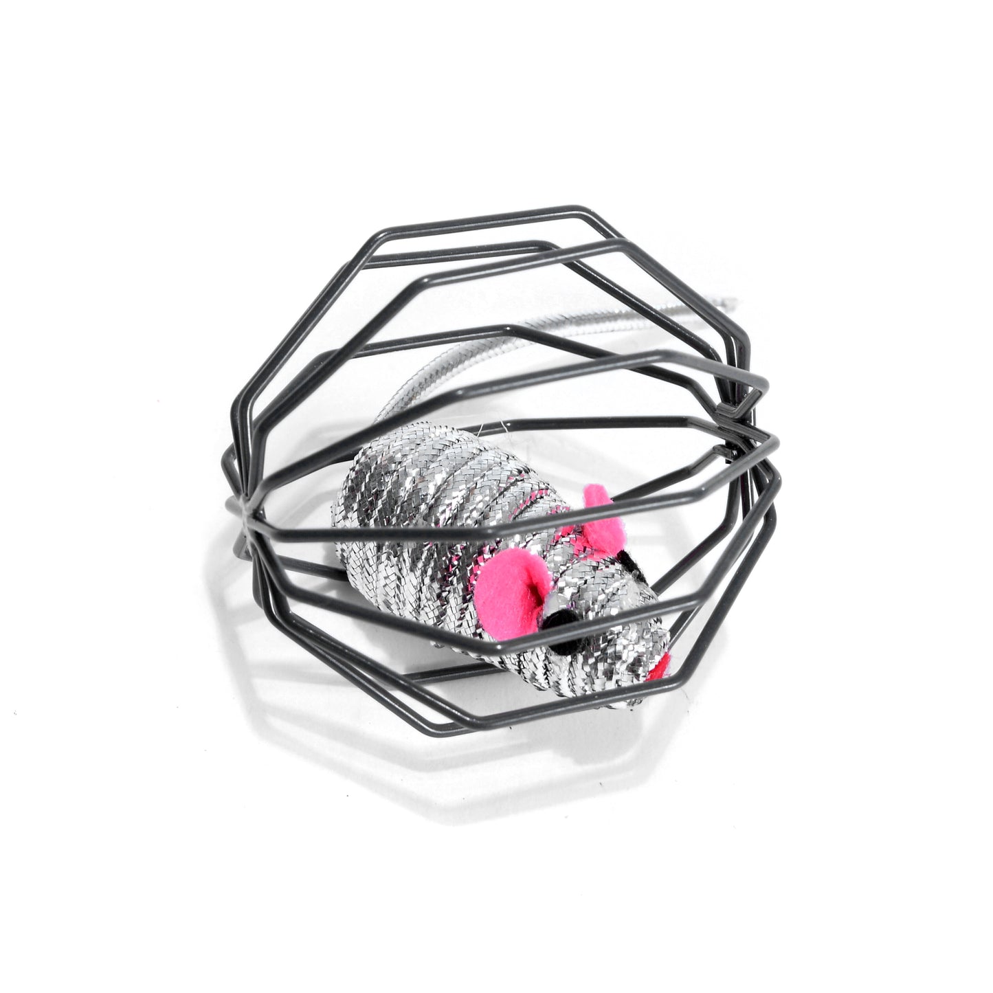 Metal Cage With Mouse Interactive Toy (8429083036126)
