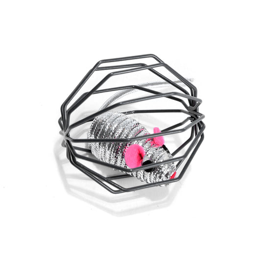 Metal Cage With Mouse Interactive Toy (8429083036126)