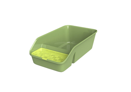 Pawsitiv Emma Classic Litter Tray with Storage - MSP B08 - Green - Large (6975945340587)