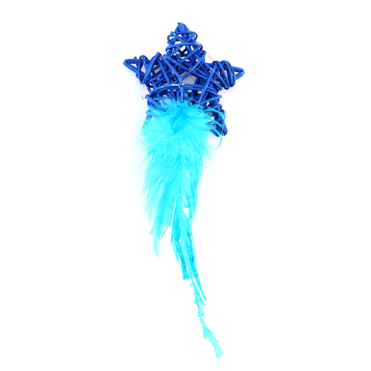 Star with blue feather Interactive Cat Toy (8429083036188)