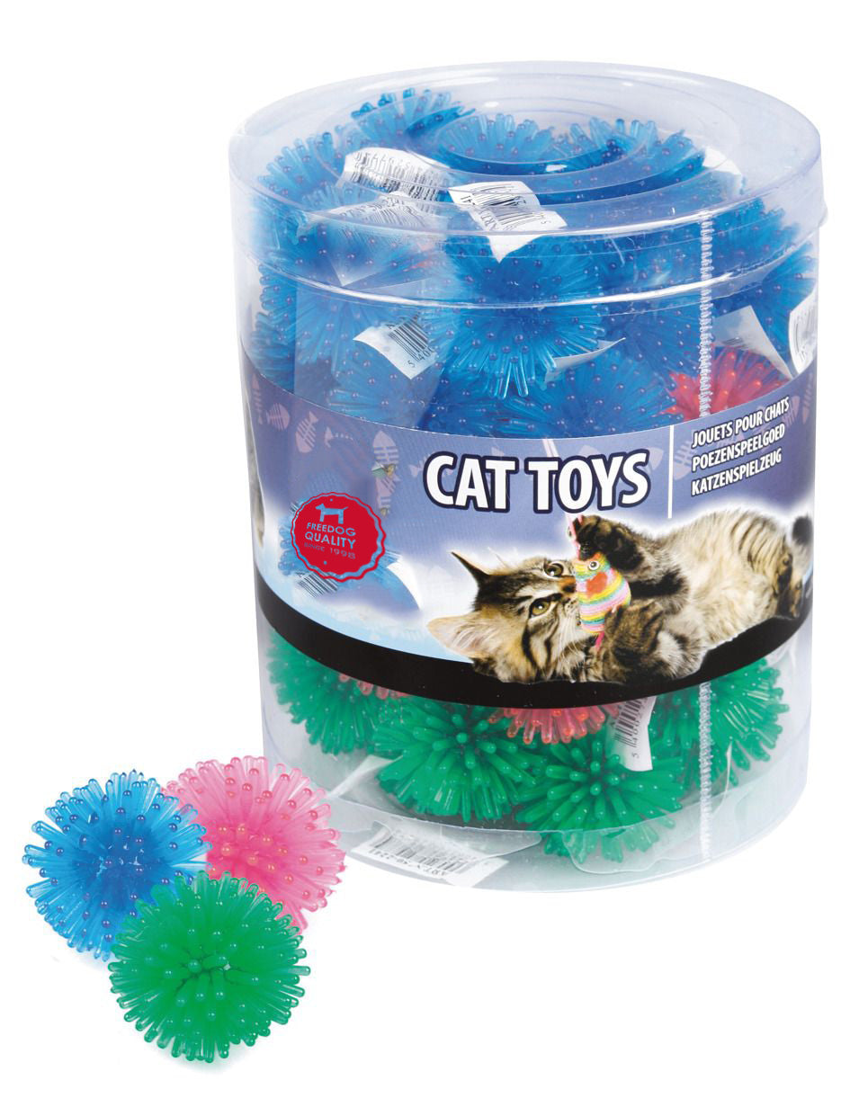 Hedgehog Thorn Balls Canister Interactive Cat Toy - 48pcs (8429083032036)