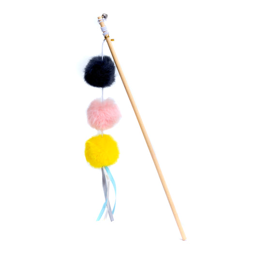 Three Colored Balls Wand Interactive Cat Toy (8429083036355)