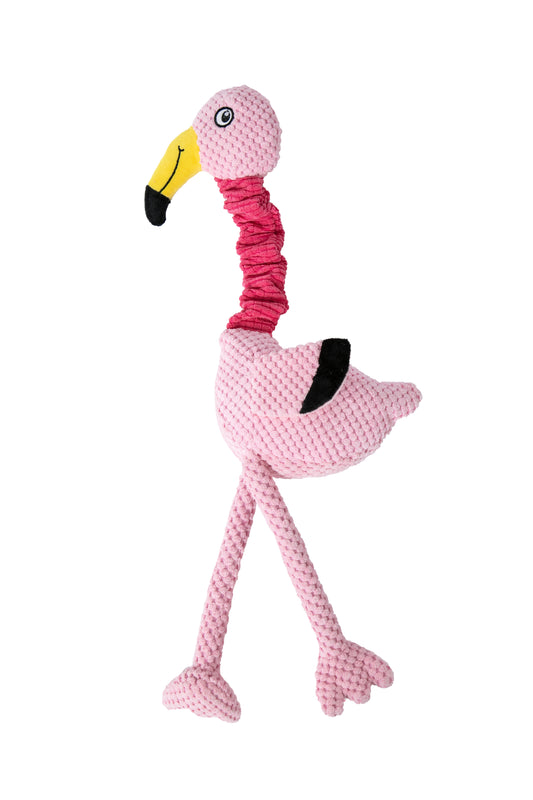 Flamingo Plush Dog Toy (8429083041120)