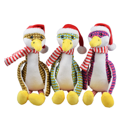 Noel Duck Plush Dog Toy  - Christmas Collection