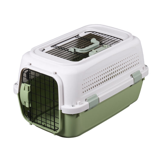 Pawsitiv Marco Polo 1 - Carrier with Skylight Top Door For Cat & Small Dog - Green