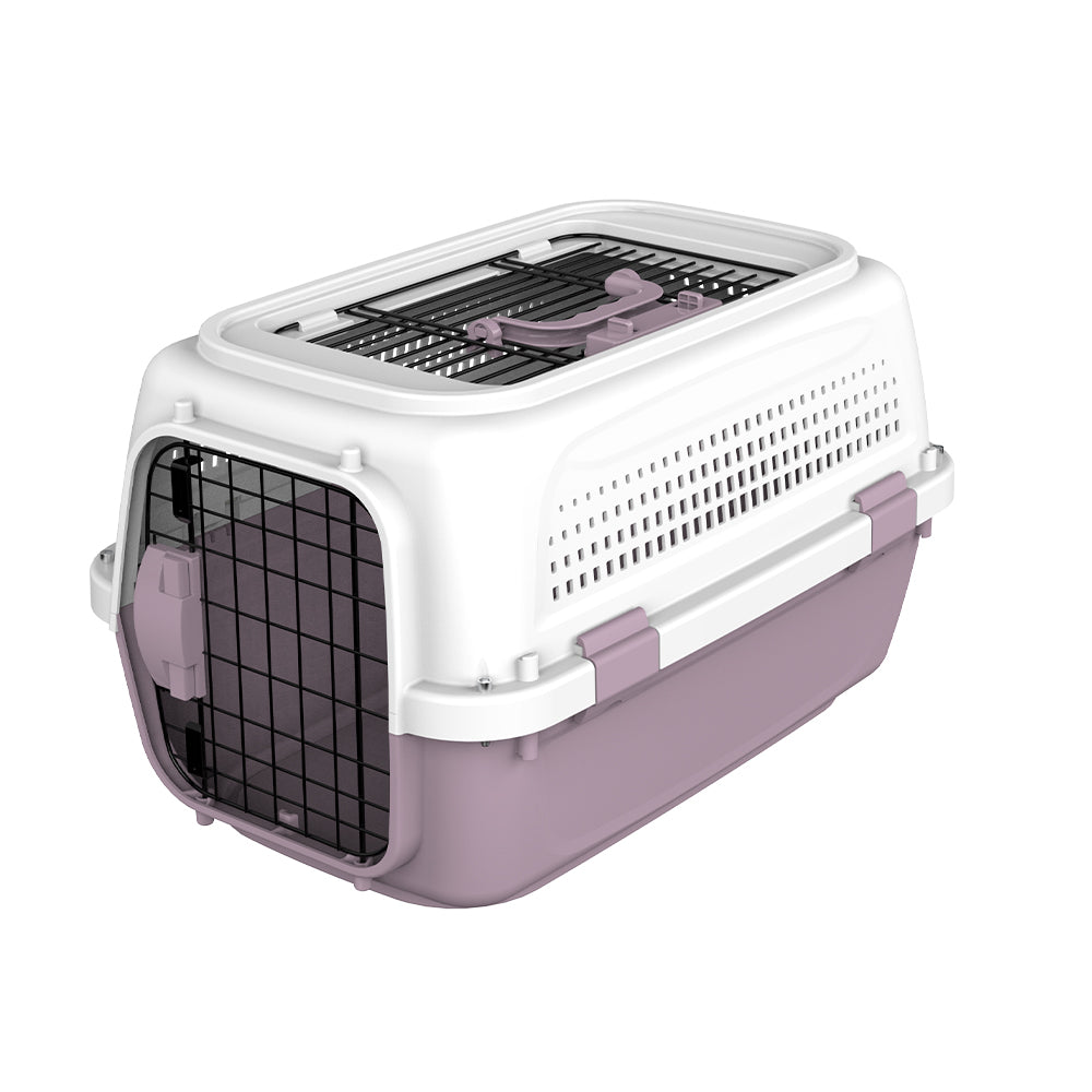 Pawsitiv Marco Polo 1 - Carrier with Skylight Top Door For Cat & Small Dog - Purple