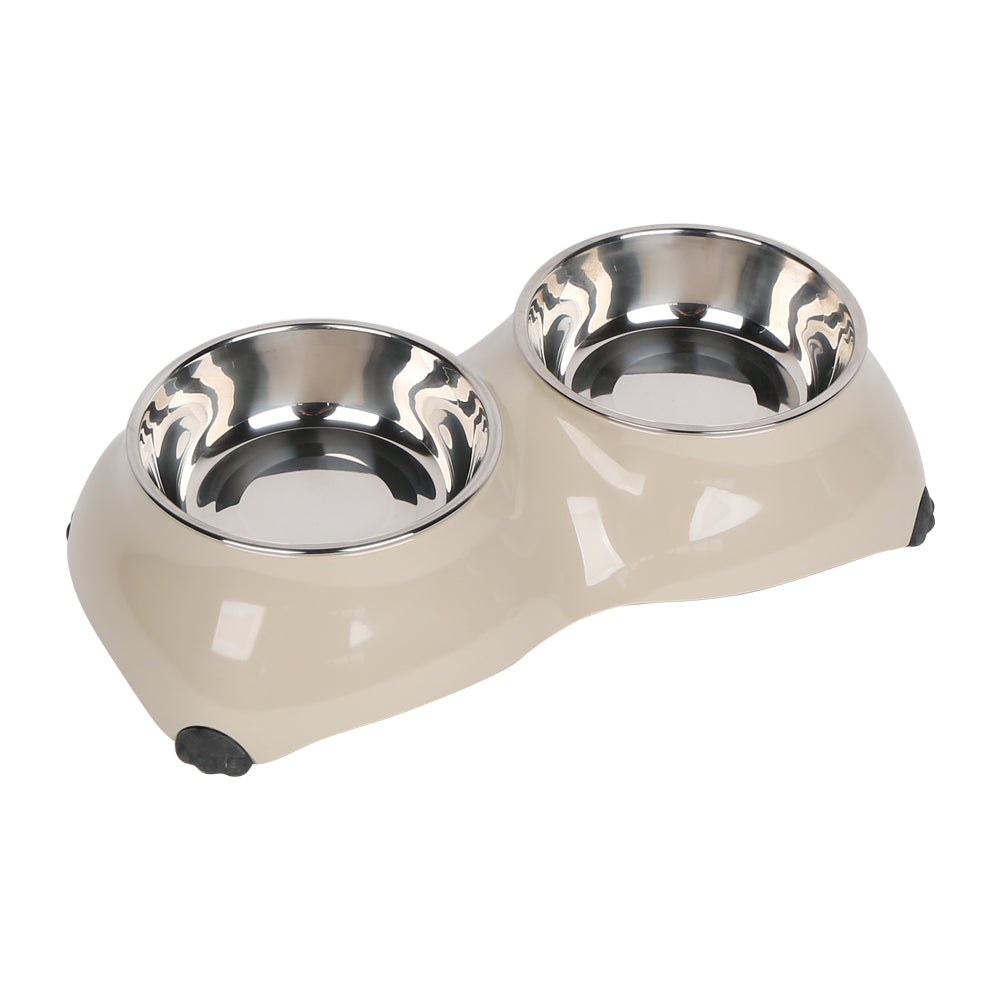 4 Paw Dinner Set Bowls - Medium - Beige