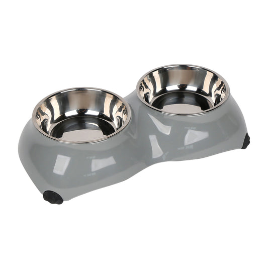 4 Paw Dinner Set Bowls - Small - Grey