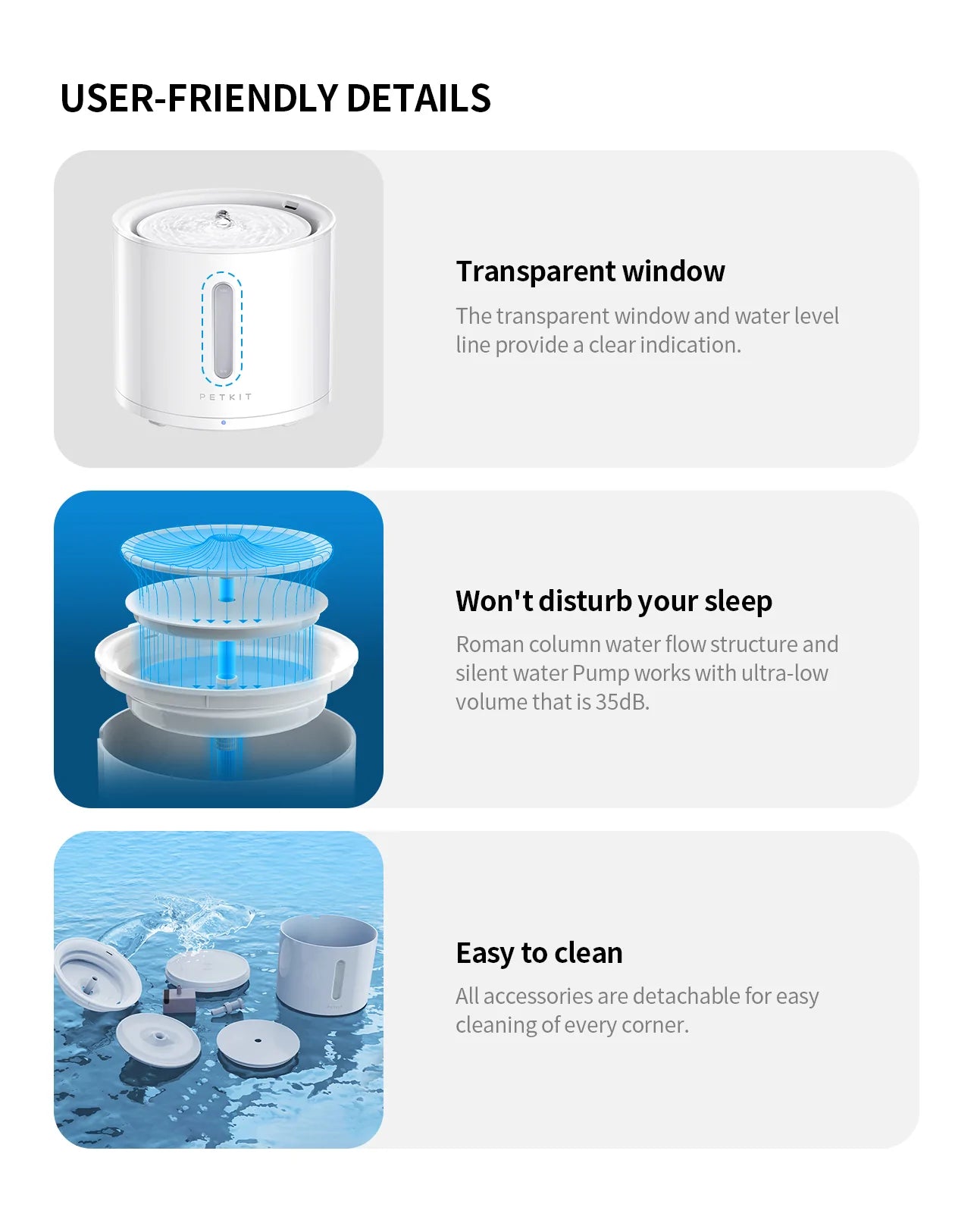 Petkit Eversweet 'SOLO 2' Automatic Water Fountain with Wireless Pump (6973293808896)