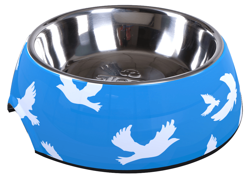 SALE: Round Classic Design Bowl - White Bird