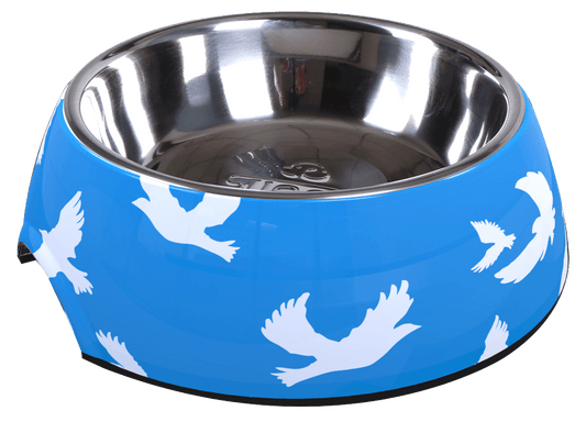 SALE: Round Classic Design Bowl - White Bird
