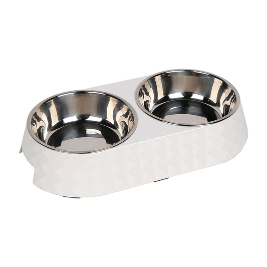 Diamond Dinner Set Bowls - Medium - White