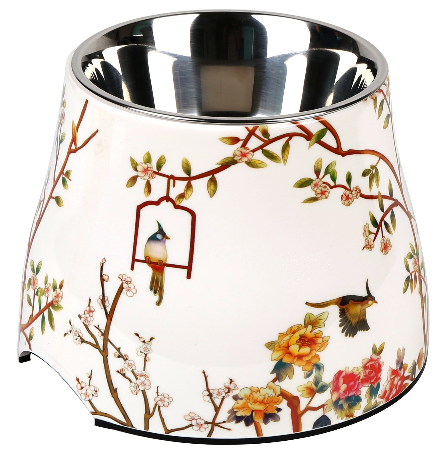 PRICE DROP: Elevated Round Design Bowl - Birds