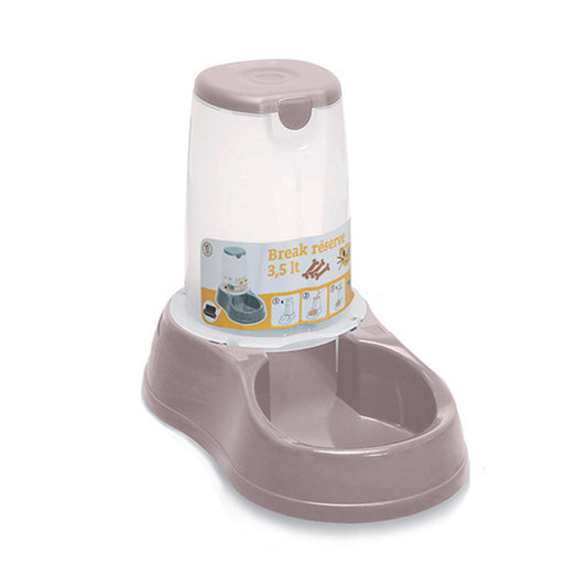 SALE: Food Dispenser Bowl for Cats and Dogs 3.5Lt - Coral Pink (Made in Italy)