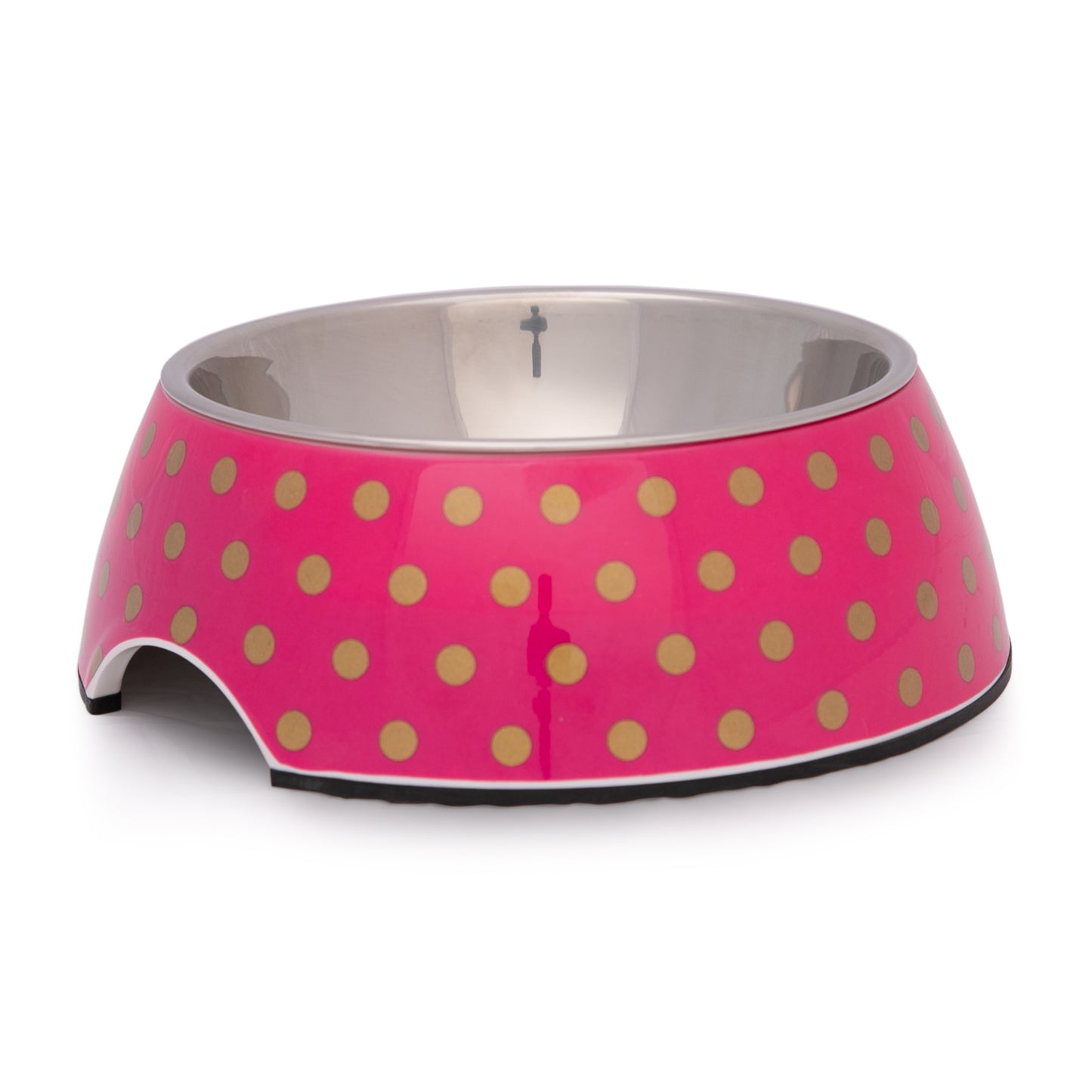 SALE: Round Classic Design Bowl - Polka - Pink