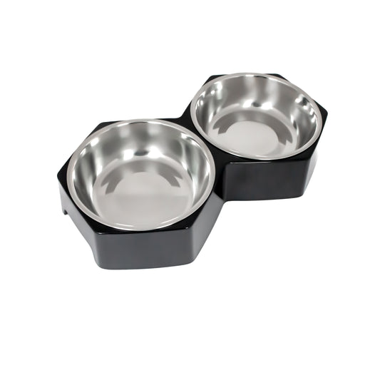 Hexagon Dinner Set Bowls - Medium - Black (0714651971557)