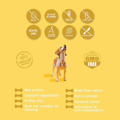 PLUTOS Soft Dog Chew – Recipe for Puppies - Apple + Krill - 5pcs Minimum