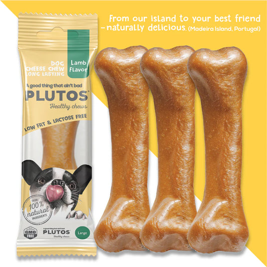 PLUTOS Dog Chew - Lamb - Large - 5pcs Minimum