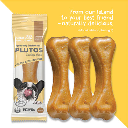 PLUTOS Dog Chew – Chicken - Medium - 5pcs Minimum