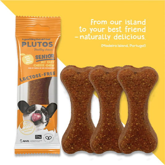 PLUTOS Soft Dog Chew – Receipe for Senior Dogs - Apple + Krill - 5pcs Minimum