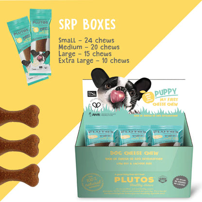 SALE/Buy 1 Get 1 FREE: PLUTOS Soft Dog Chew – for Puppies - Apple + Krill - BOX