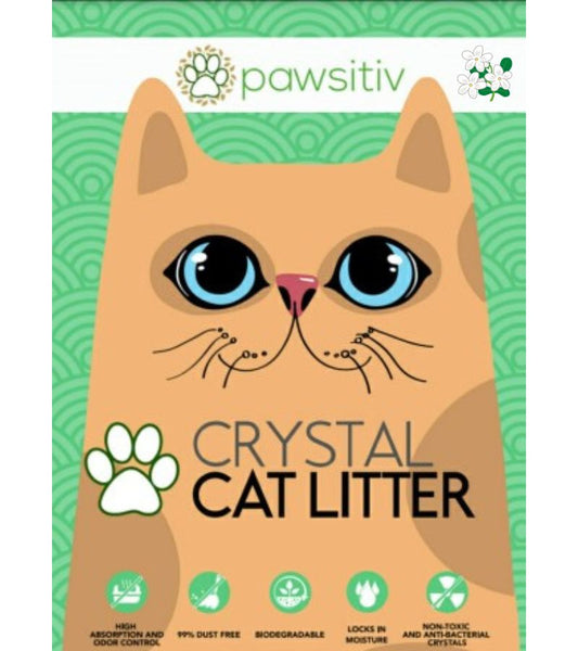 Pawsitiv Premium Silica Crystal Gel Litter for Cat - 16L - Jasmine (0714651971687)