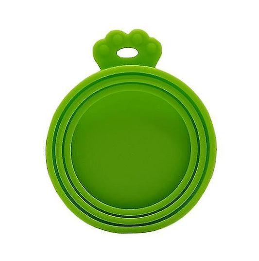 Wet Food Silicone Can Cover - 1pc (Black, Grey, Green, Purple)