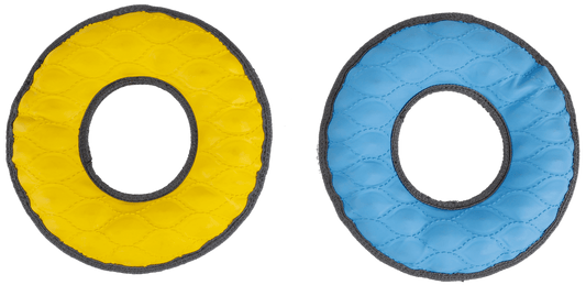 Durable and Tough Toy - Donut - Blue/Yellow