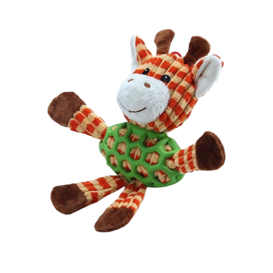 Giraffe with Rubber Net and Squeaky - Large (39)