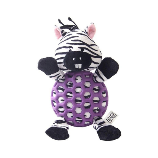 Zebra with Rubber Net and Squeaky - Large (64) (6970002252780)