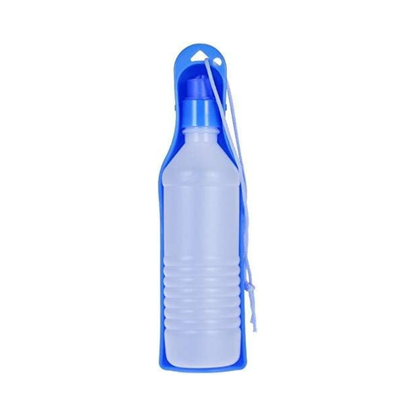 Portable Pet Water Bottle with Built-In Drinking Bowl