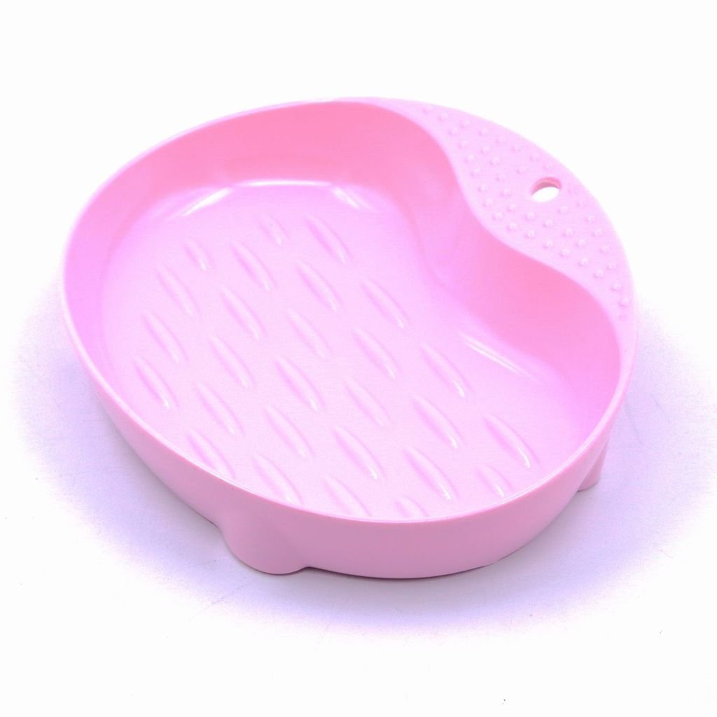 SALE: Cat Food/Water Dish - Green/Pink